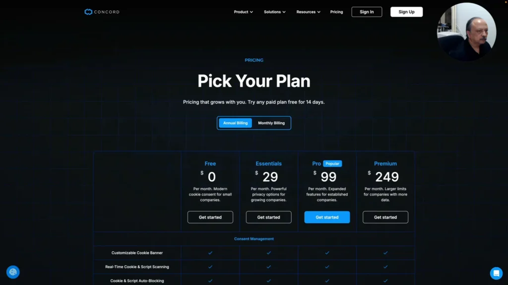 concord-review-pricing-plans-screenshot concord pricing plans screenshot