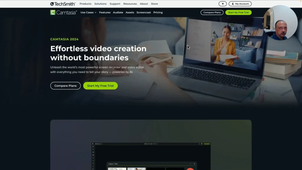 Screenshot of Camtasia 2024 features overview