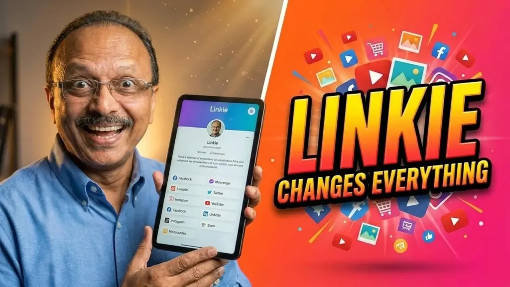 Thumbnail image of Linkie Review video by Anil Agrawal - Marketing Automation Expert. Linkie is a Link-in-Bio App Software